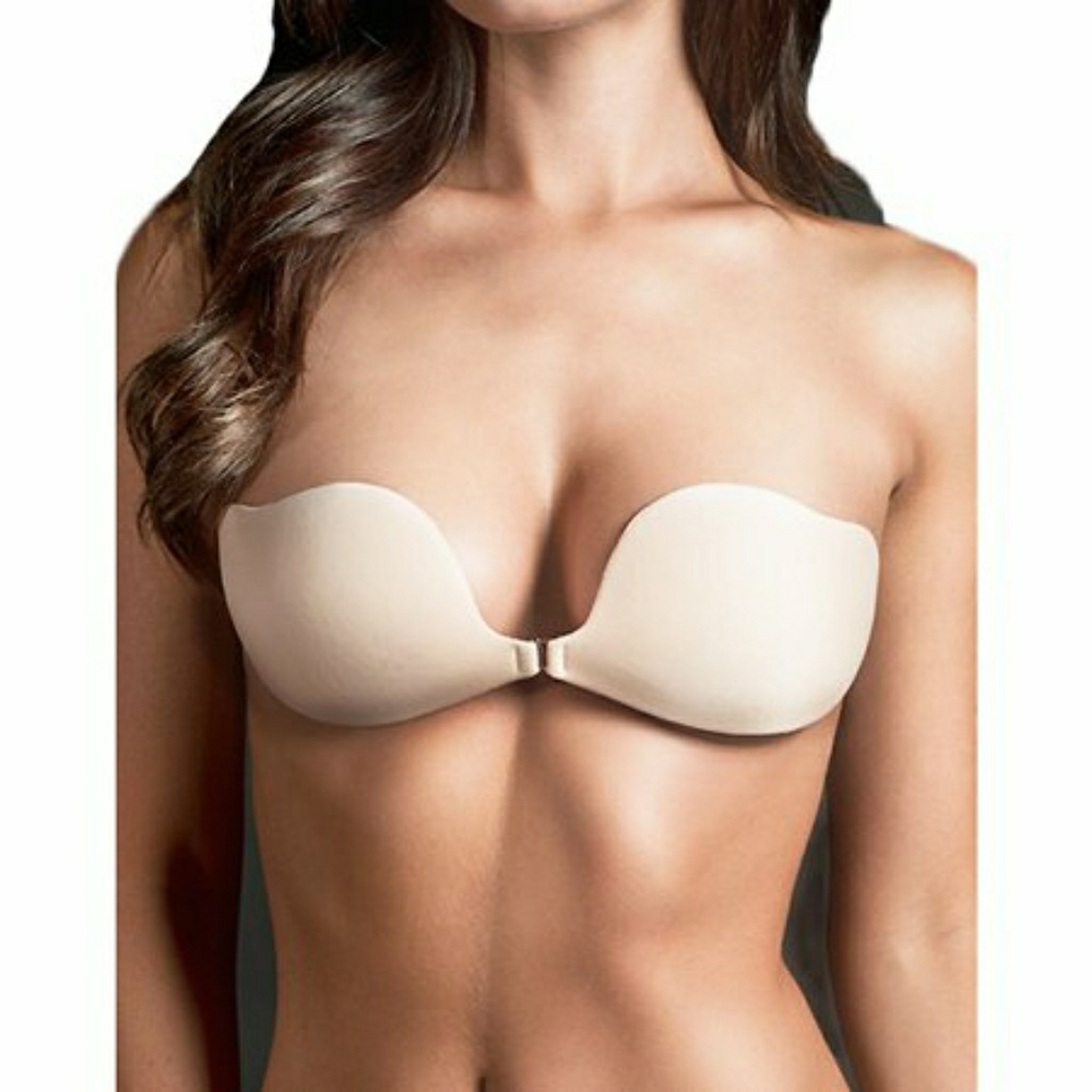 Maidenform adhesives clip bra nude A